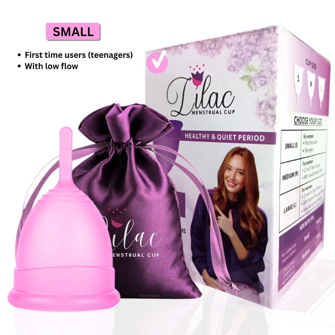 Lilac Menstrual Cup — Small (Teen/Low Flow)
