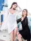 Lace Robe & Slip Nightdress Set