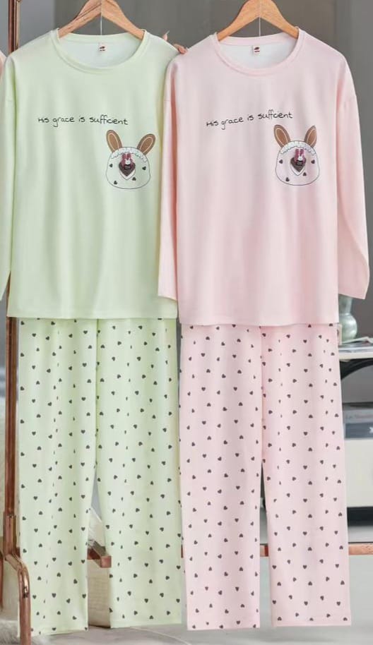 Love Print Night Suit for Girls & Women