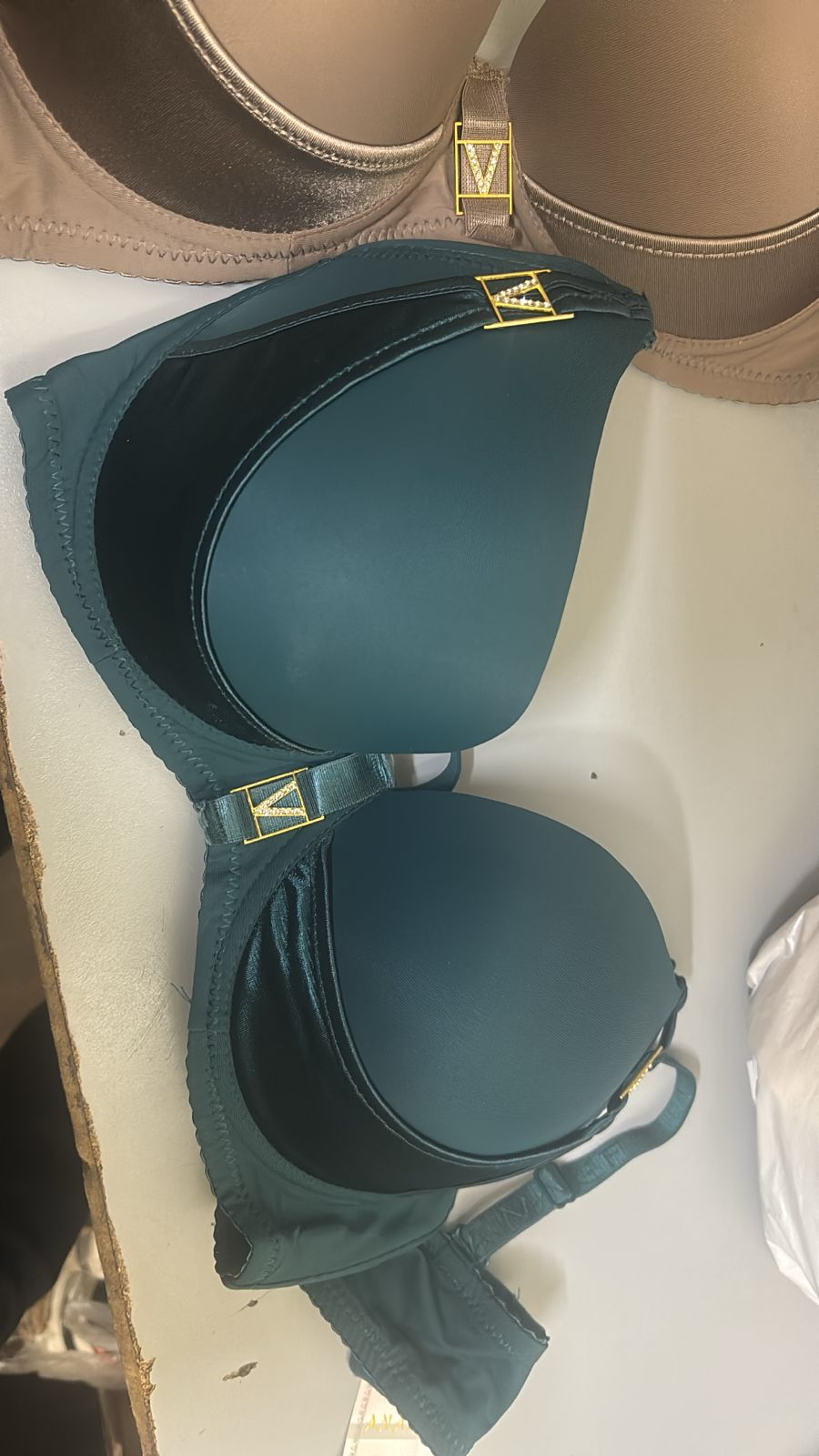 Luxe Contour Underwire Bra – Deep Teal