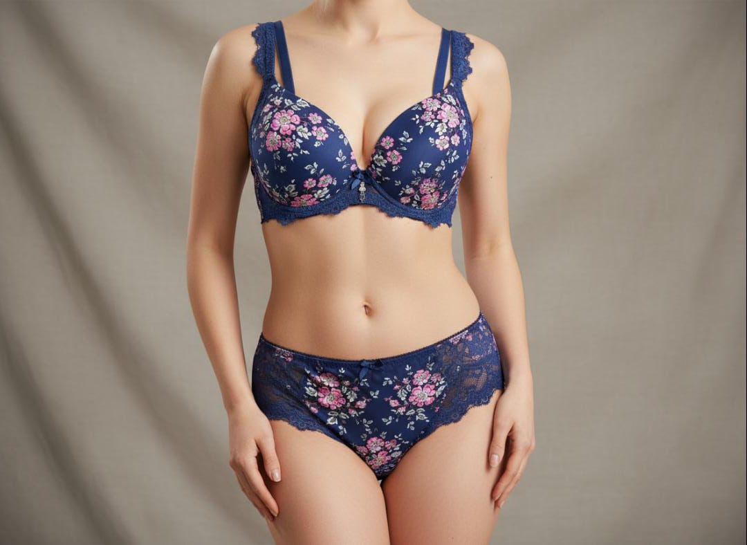 Plum Blossom Floral Lace Contour Bra