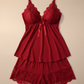 Scarlet Lace Satin Sleep Set