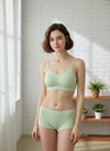 Pastel Cotton Cami Bralette (Spaghetti‑Strap)
