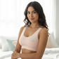 Pastel Umbrella Wide‑Strap Cotton Bralette