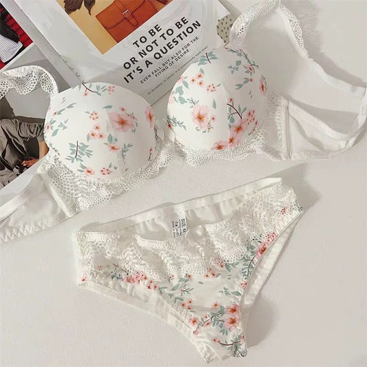 Blossom Floral Lace Bra &amp; Panty Set