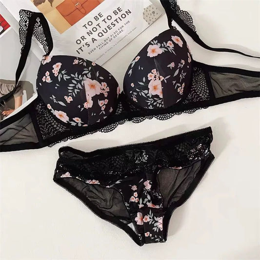 Blossom Floral Lace Bra &amp; Panty Set