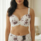 Floral Lace Underwire Bra & Brief Set – White/Lilac