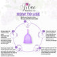 Lilac Menstrual Cup — Small (Teen/Low Flow)
