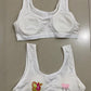 Soft Cotton Wide‑Strap Bralette – White