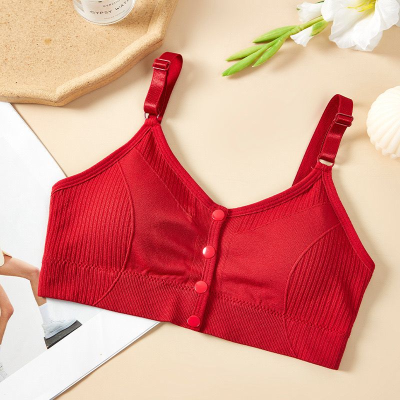 Front-Open Lace Blouse Bra