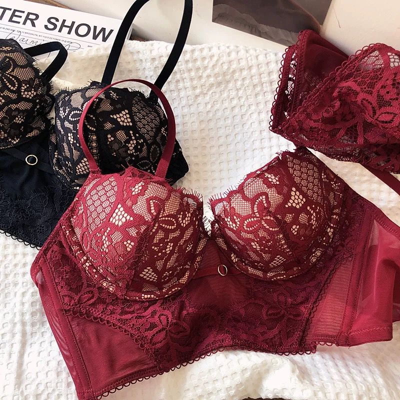 Bridal Lace Longline Bra Set