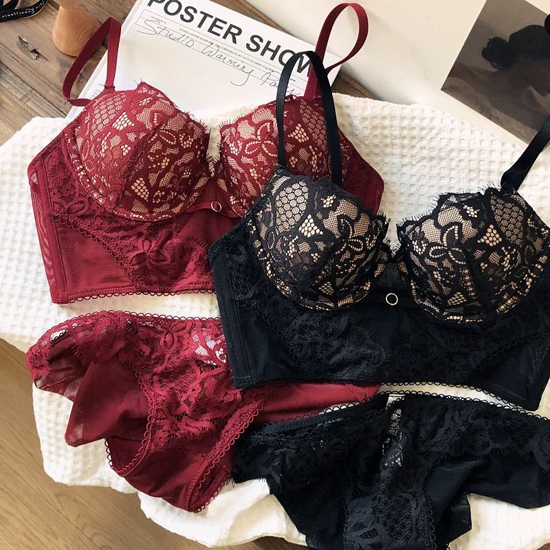 Bridal Lace Longline Bra Set