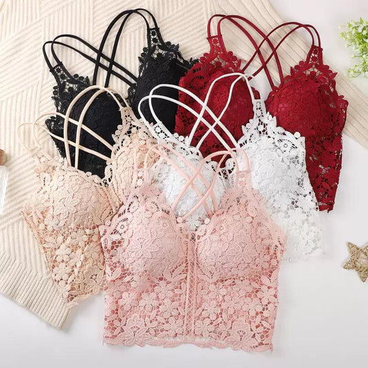 Lace Longline Strappy Blouss