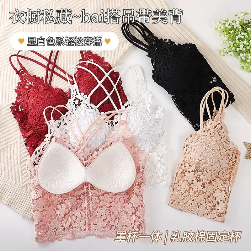Lace Longline Strappy Blouss