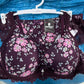 Plum Blossom Floral Lace Contour Bra