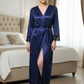 3 Pcs Bridal Nighty Set – Royal Blue